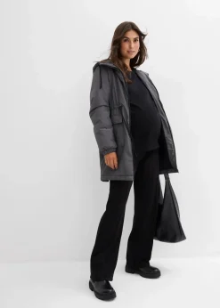 Kuschelig gefütterte Umstands-und Tragejacke