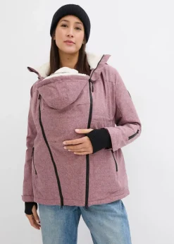 Kuschelige 3-in-1 Umstandsjacke und Tragejacke