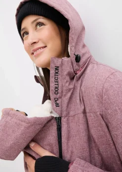 Kuschelige 3-in-1 Umstandsjacke und Tragejacke