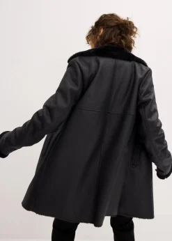 Lammfellimitat-Jacke