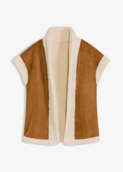 Lammfellimitat-Weste