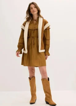 Lammfellimitat-Weste