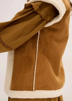 Lammfellimitat-Weste