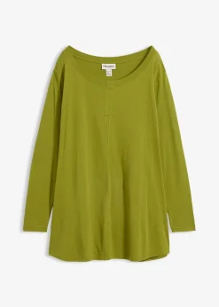 Langarmshirt aus Baumwoll-Viskose-Mix