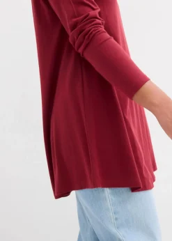 Langarmshirt aus Baumwoll-Viskose-Mix