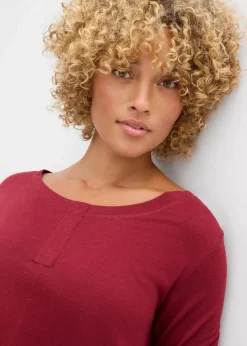 Langarmshirt aus Baumwoll-Viskose-Mix