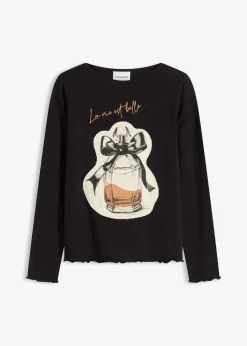 Langarmshirt aus Baumwollstretch