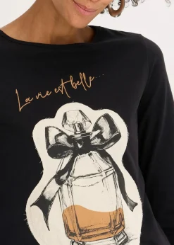 Langarmshirt aus Baumwollstretch