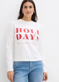 Langarmshirt aus Bio-Baumwollmix