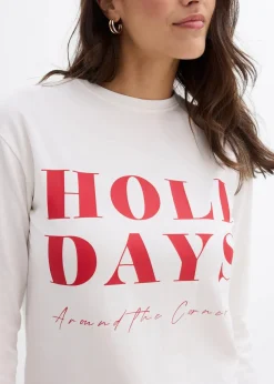 Langarmshirt aus Bio-Baumwollmix