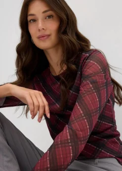 Langarmshirt aus feinem Mesh