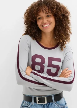 Langarmshirt aus leichtem Jersey