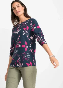 Langarmshirt aus reiner Baumwolle