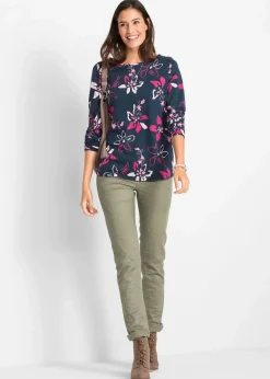 Langarmshirt aus reiner Baumwolle