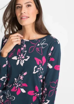 Langarmshirt aus reiner Baumwolle