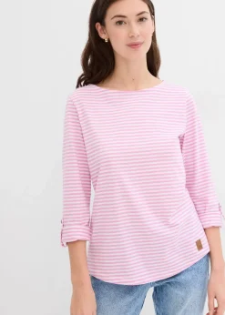 Langarmshirt aus reiner Baumwolle