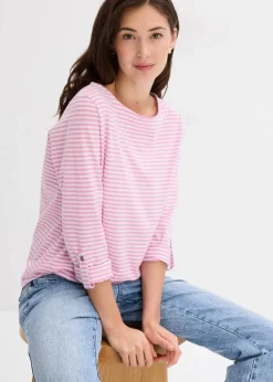 Langarmshirt aus reiner Baumwolle