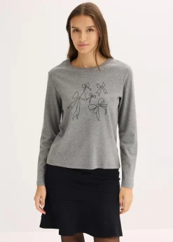 Langarmshirt aus reiner Bio-Baumwolle