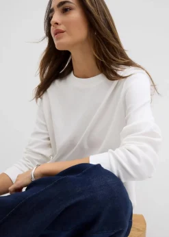 Langarmshirt aus reiner Bio-Baumwolle