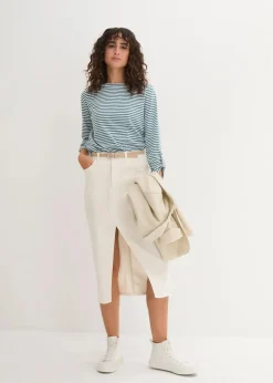 Langarmshirt aus reiner Baumwolle