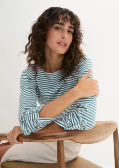 Langarmshirt aus reiner Baumwolle