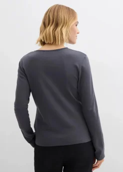 Langarmshirt aus reiner Baumwolle