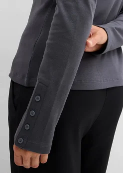 Langarmshirt aus reiner Baumwolle