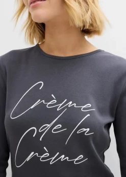 Langarmshirt aus reiner Baumwolle