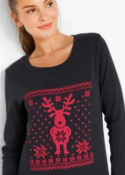 Langarmshirt aus reiner Baumwolle