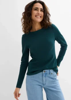 Langarmshirt aus reiner Bio-Baumwolle