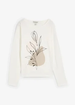 Langarmshirt aus reiner Baumwolle