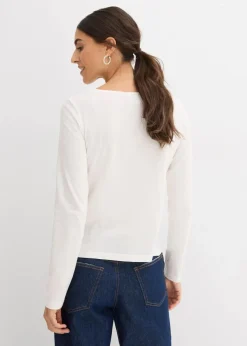 Langarmshirt aus reiner Baumwolle