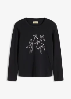 Langarmshirt aus reiner Bio-Baumwolle