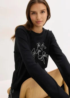 Langarmshirt aus reiner Bio-Baumwolle