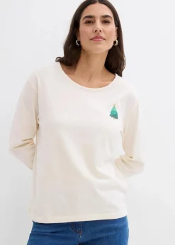 Langarmshirt aus reiner Bio-Baumwolle