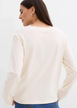 Langarmshirt aus reiner Bio-Baumwolle