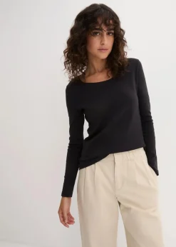 Langarmshirt aus reiner Bio-Baumwolle