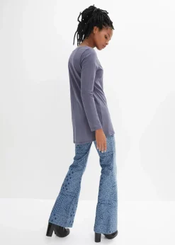 Langarmshirt aus reiner Baumwolle