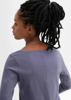 Langarmshirt aus reiner Baumwolle