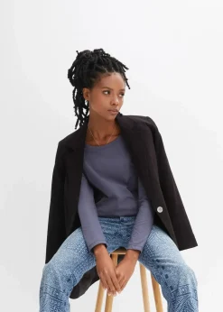 Langarmshirt aus reiner Baumwolle