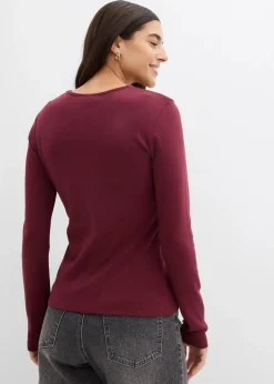 Langarmshirt aus reiner Baumwolle