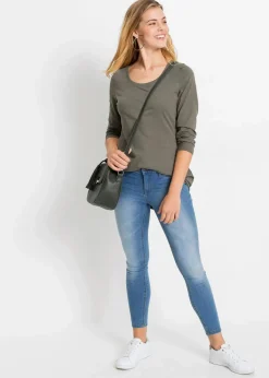 Langarmshirt aus reiner Baumwolle