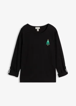 Langarmshirt aus reiner Bio-Baumwolle