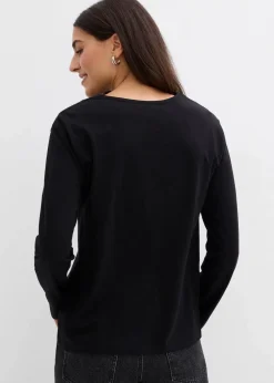 Langarmshirt aus reiner Bio-Baumwolle