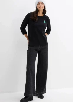 Langarmshirt aus reiner Bio-Baumwolle