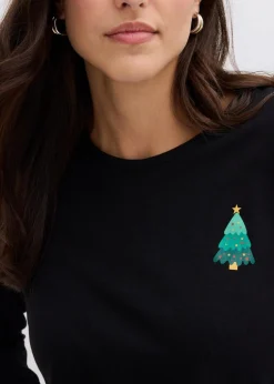 Langarmshirt aus reiner Bio-Baumwolle