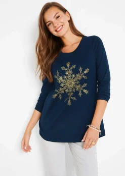 Langarmshirt aus reiner Baumwolle