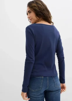 Langarmshirt aus reiner Bio-Baumwolle