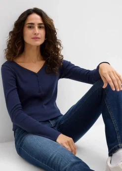 Langarmshirt aus reiner Bio-Baumwolle