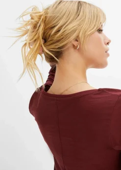 Langarmshirt aus reiner Baumwolle